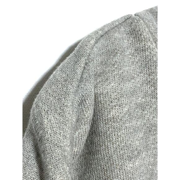 Forever 21 Gray Crop Top Pullover Sweater Drawstring Adjustable Waist Womens S - Picture 4 of 7